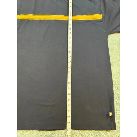 Point Zero Black Yellow Stripe T-Shirt Size US UK Medium - Picture 6 of 9
